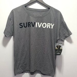 Threads 4 thought & wild life works survivory tee